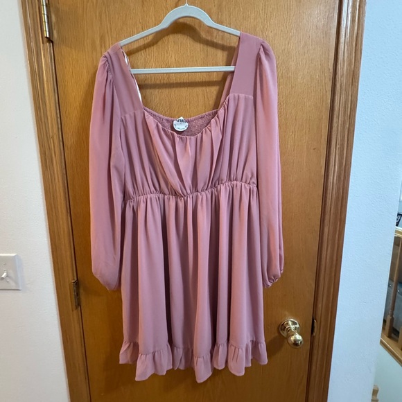 NWT Arula Elegant Pink long sleeve dress size A - Picture 1 of 3
